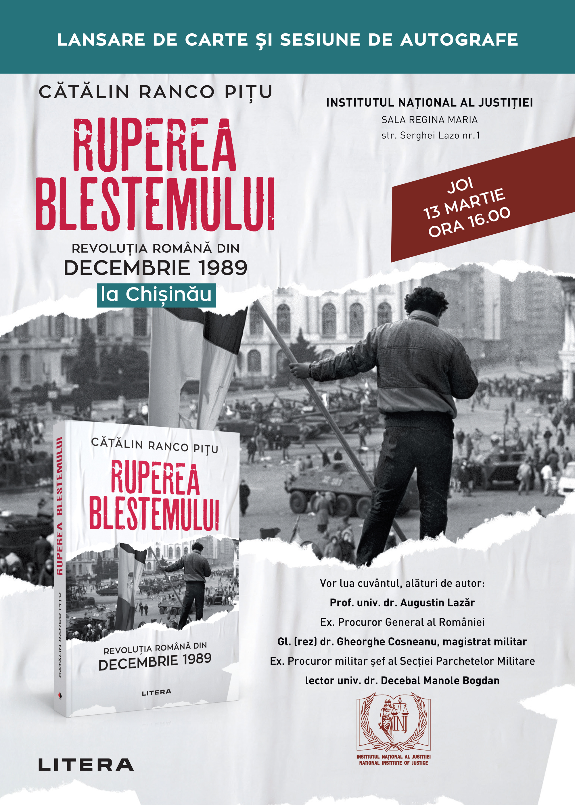 Book launch "Breaking the curse. The Romanian Revolution of December 1989", author Cătălin Ranco Pițu