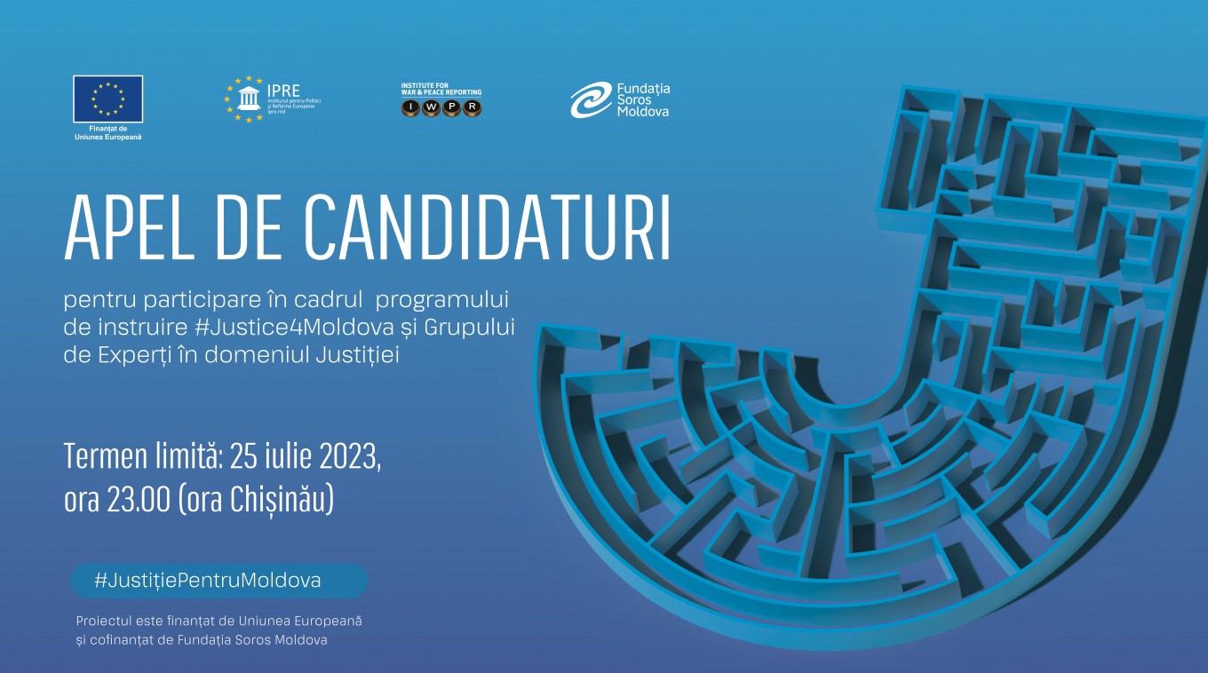 Invitation to participate in the #Justice4Moldova Training Program