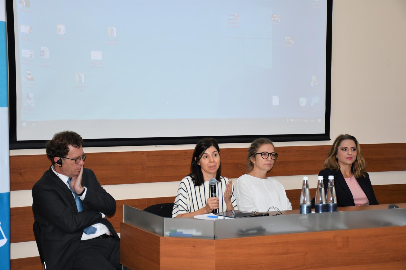 Reprezentante ale Delegației Uniunii Europene, prezente la deschiderea seminarului de combatere a corupției electorale