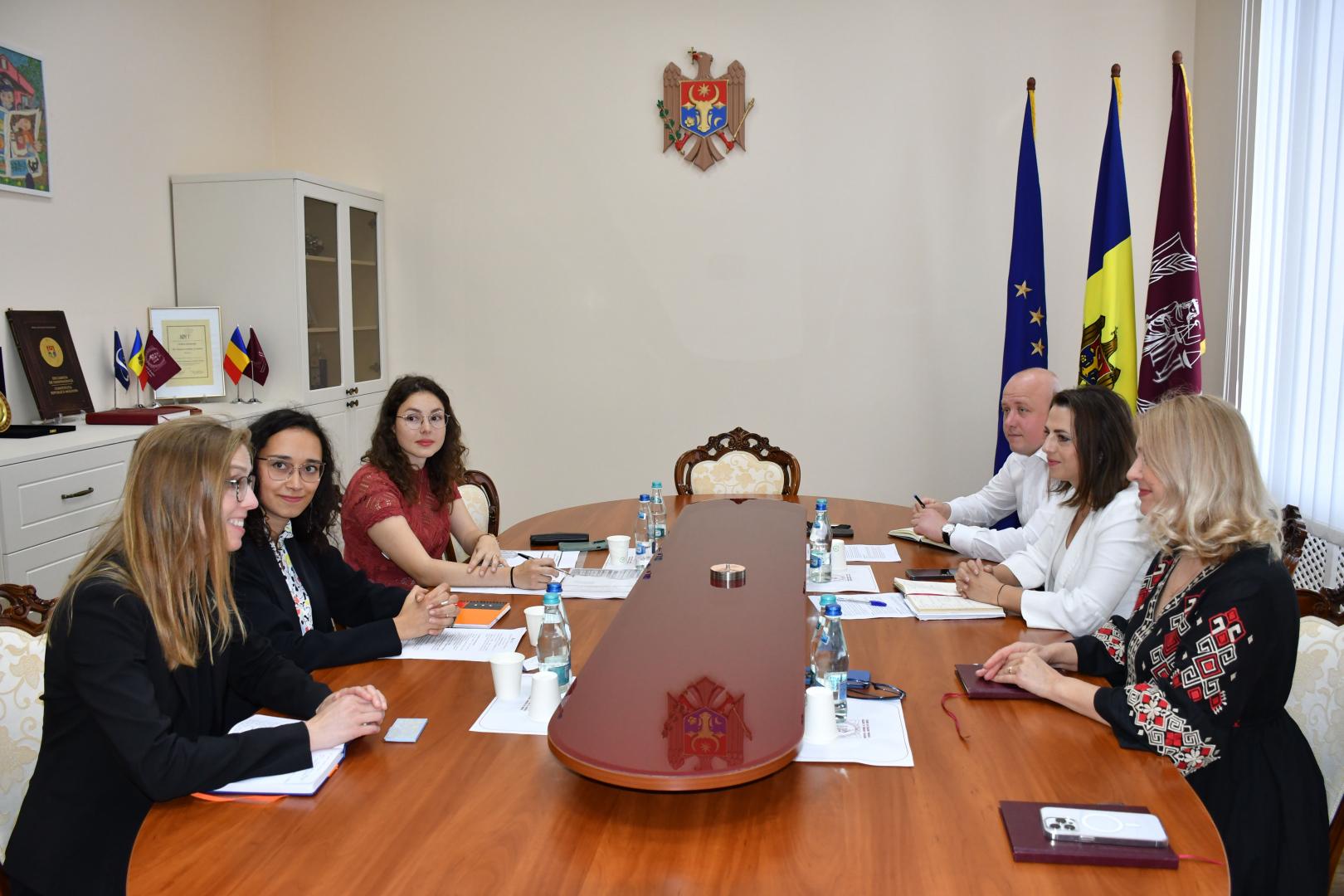 Ședință de lucru la INJ cu reprezentanții OECD pentru organizarea activităților în domeniul dreptului concurenței și combaterii corupției