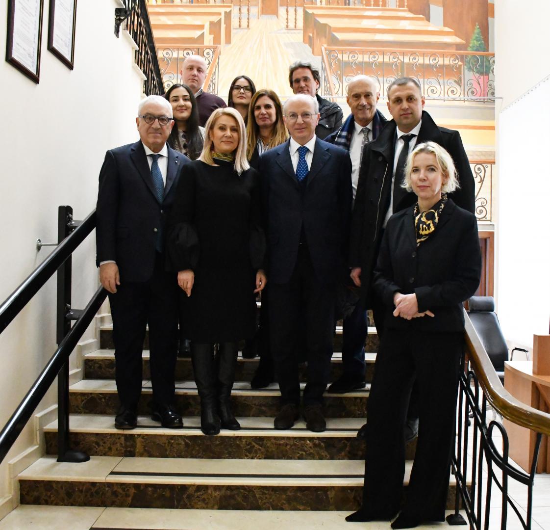 The delegation of the European Public Law Organization (EPLO), visiting the National Institute of Justice