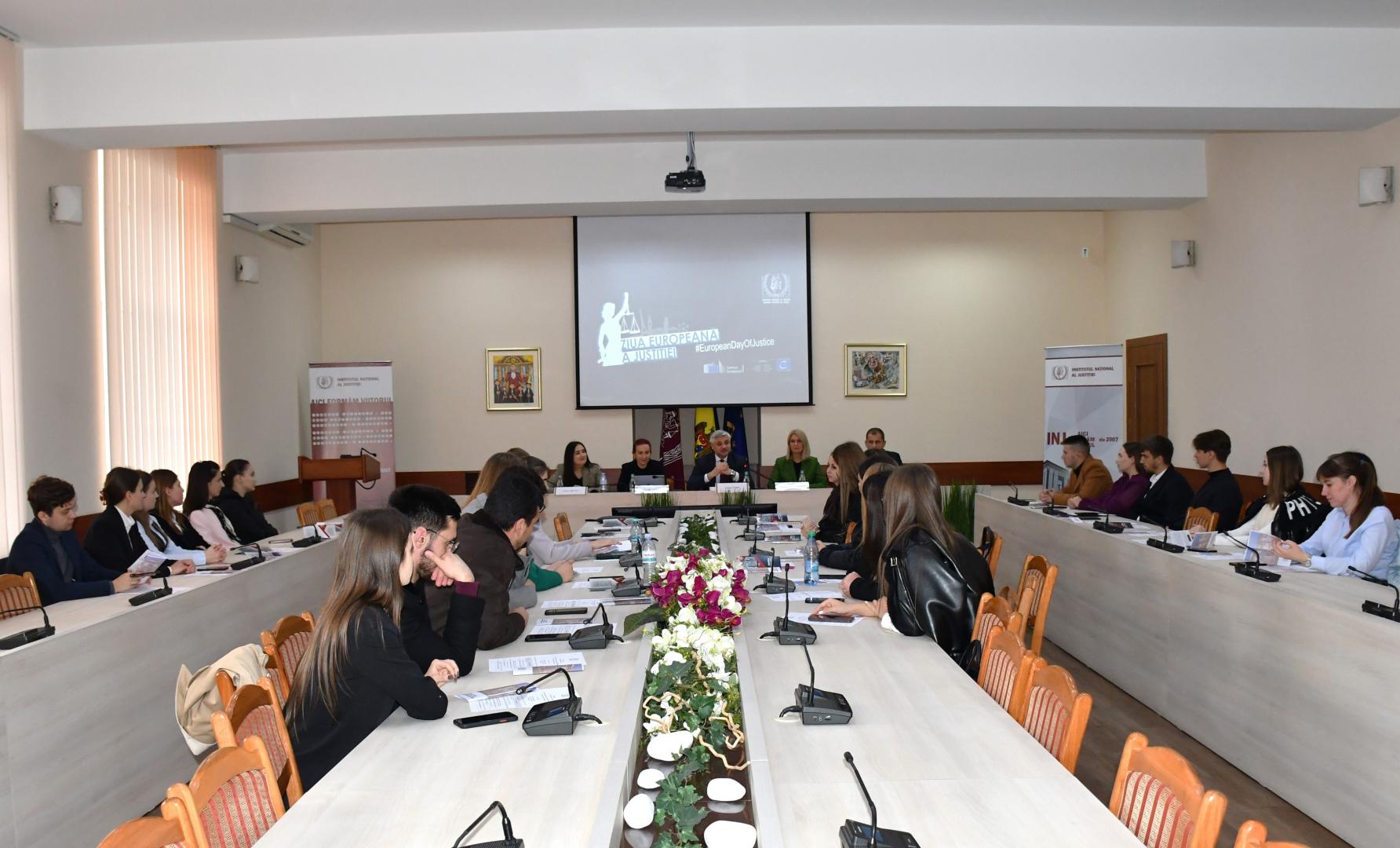 Students and master's students of law faculties, visiting the National Institute of Justice