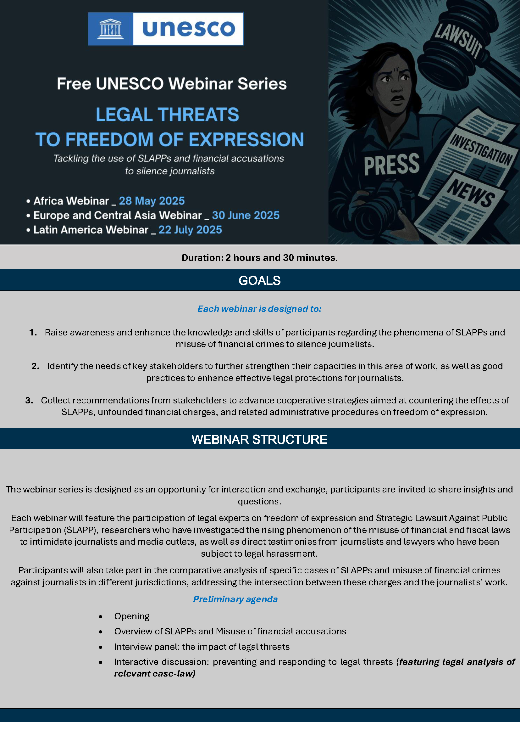 UNESCO Webinar: Legal Threats to Freedom of Expression