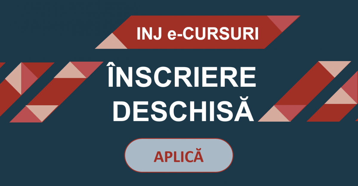 Înscriere deschisă la e-cursuri prestate pe platformele de instruire la distanță ILIAS a INJ și HELP a CoE
