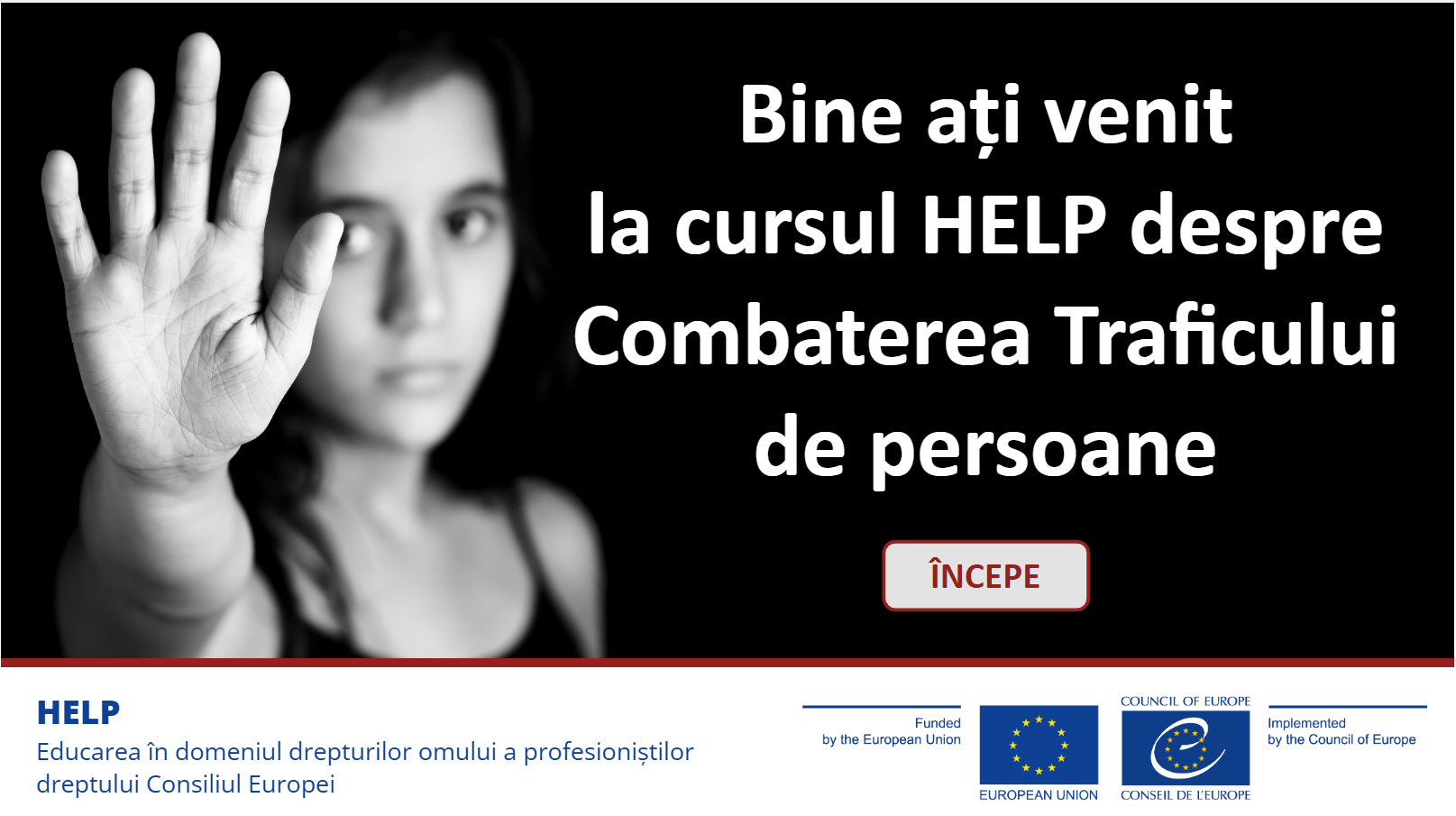 "Combating human trafficking" - a new electronic course available to INJ beneficiaries