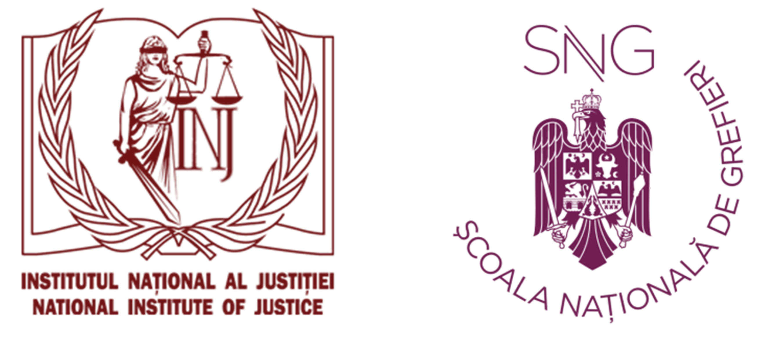 Five electronic courses provided by the Romanian National School of Clerks, available to INJ beneficiaries